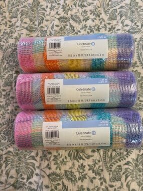 Celebrate It Rainbow Mesh Roll - Multicolor Party Mesh